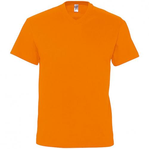 Футболка мужская с V-обр. вырезом Victory 150, оранжевая, размер XL