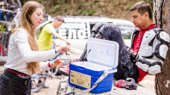 Изотермический контейнер «Арктика», M, синий