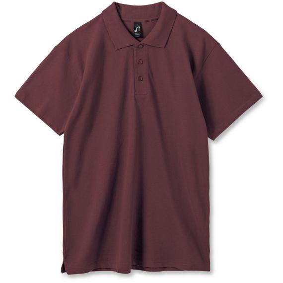 Рубашка поло мужская Summer 170 бордовая, размер XL