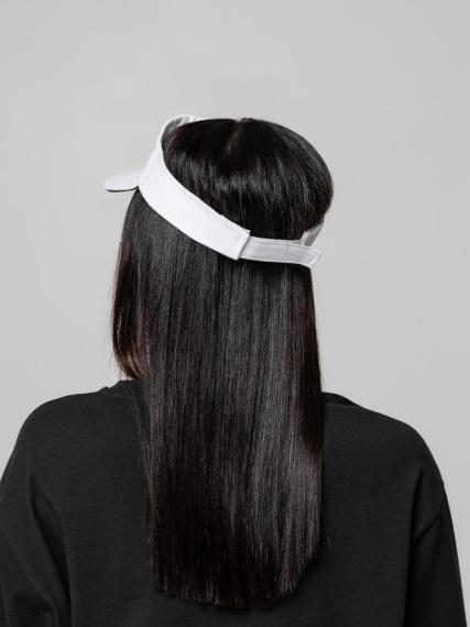 Козырек Active, белый с темно-синим кантом