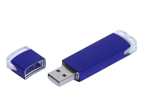 USB 2.0- флешка промо на 4 Гб прямоугольной классической формы