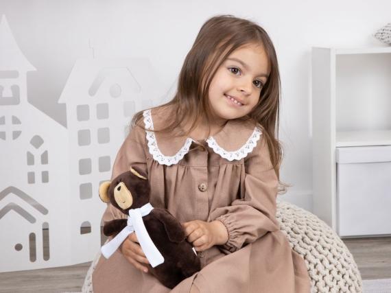 Игрушка Beastie Toys, мишка с белым шарфом