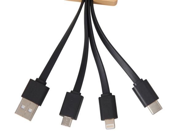 Кабель 3-в-1 с подсветкой лого «Reedia S6»