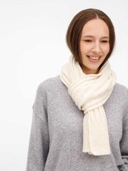 Шарф Bellish, белый (ванильный)