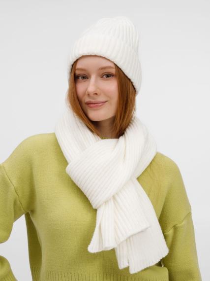 Шапка Laconi, молочно-белая