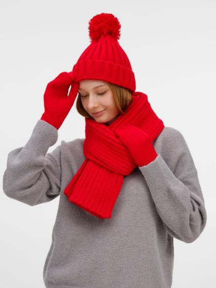 Шарф HappyGo, красный