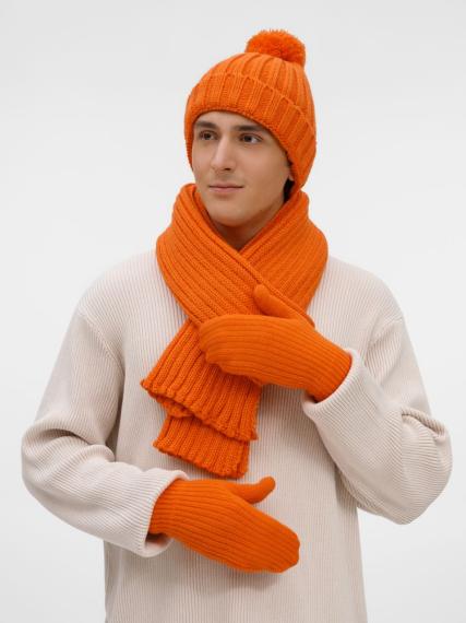 Варежки HappyGo, оранжевые, размер S/M