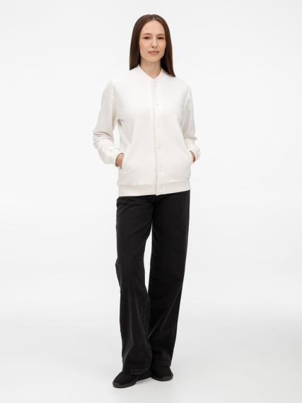 Бомбер унисекс AtmosWear, молочно-белый, размер S