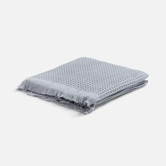 Плед вафельный Elenglect, светло-серый