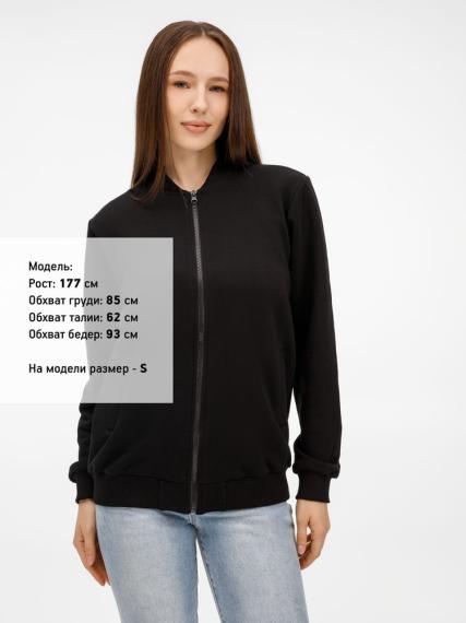 Бомбер унисекс Townie, черный, размер L