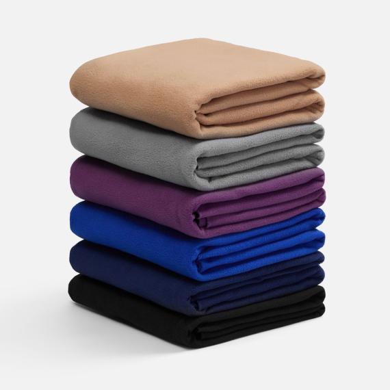 Флисовый плед Warm&Peace, черный