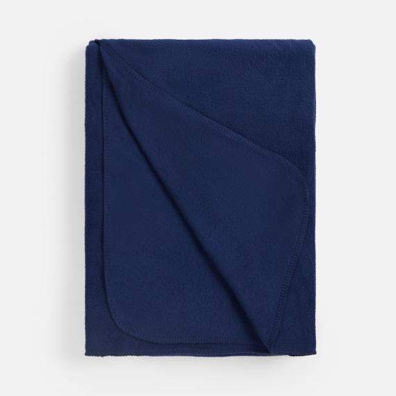 Флисовый плед Warm&Peace, синий