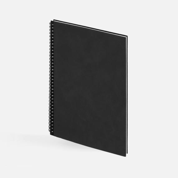 Ежедневник Notera Maxi, недатированный, черный