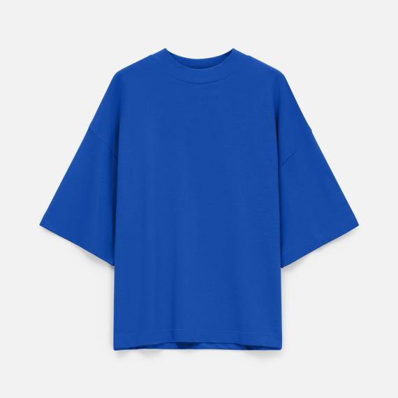 Футболка оверсайз унисекс T9, синяя, размер M/L