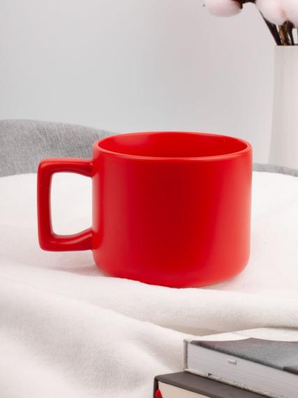 Чашка Jumbo в коробке матовая, красная