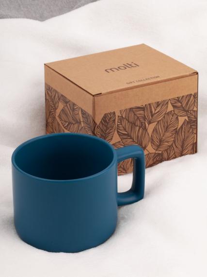 Чашка Jumbo в коробке матовая, морская волна