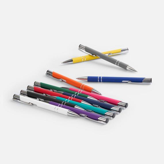 Ручка шариковая Keskus Soft Touch, фиолетовая