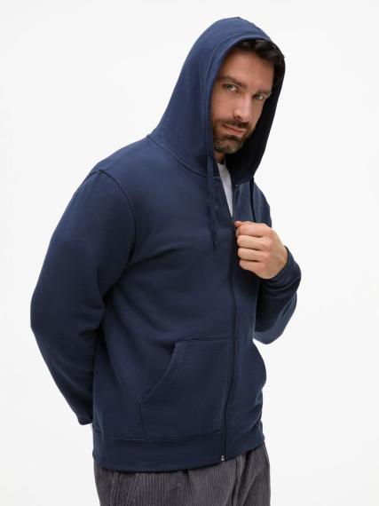 Толстовка унисекс Stone темно-синяя, размер L