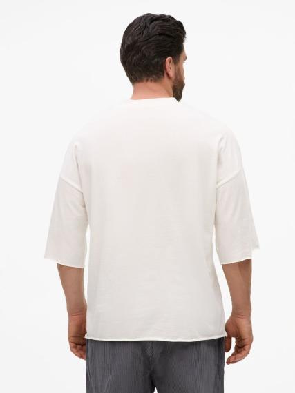 Футболка унисекс T1, молочно-белая, размер M/L