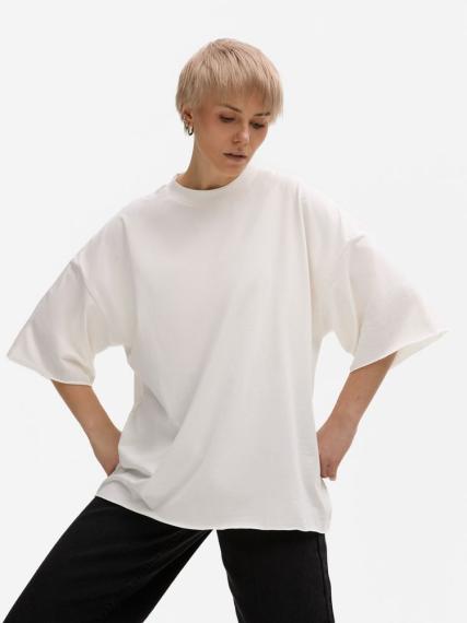 Футболка унисекс T1, молочно-белая, размер M/L