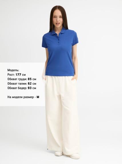 Рубашка поло женская People 210 ярко-синяя (royal), размер M