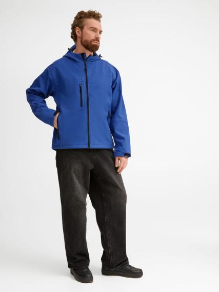 Куртка мужская с капюшоном Replay Men 340, ярко-синяя, размер 3XL