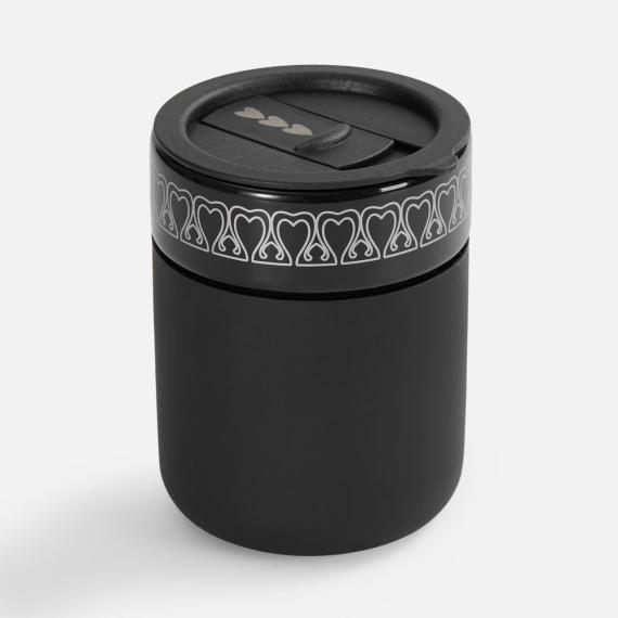 Кружка Nabo с силиконовым держателем, черная