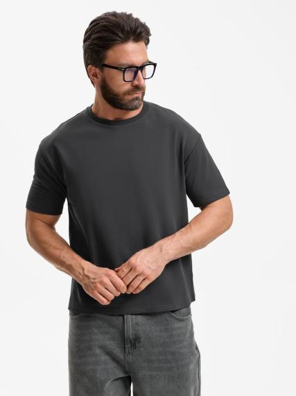 Футболка унисекс Durington, темно-серая (графит), размер XS/S