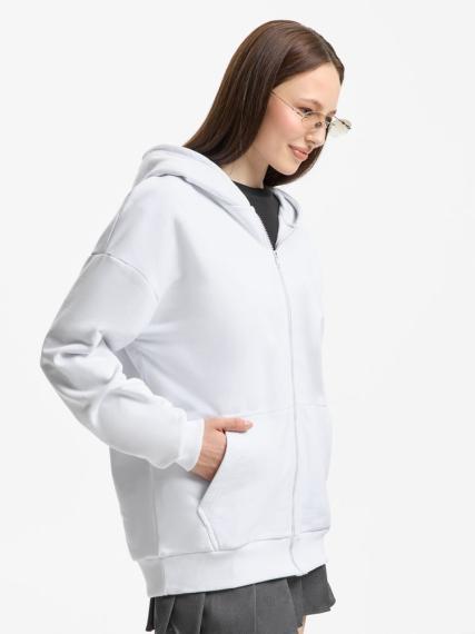 Толстовка унисекс оверсайз Sartoro, белая, размер XS/S