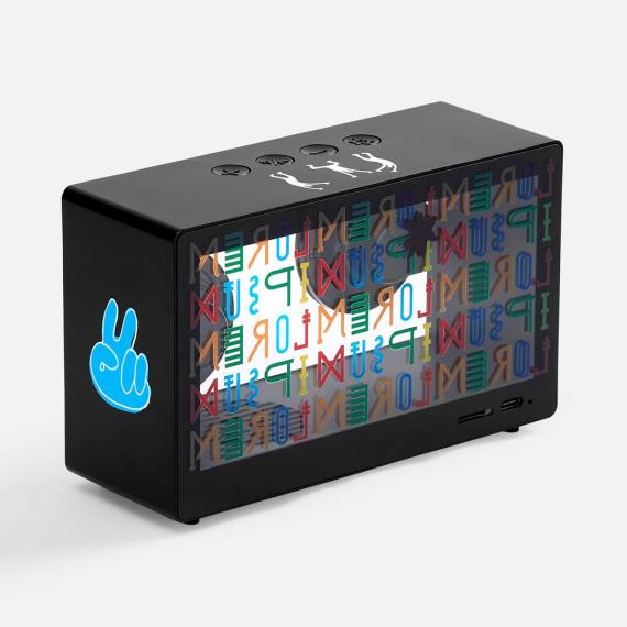 Bluetooth-колонка со светомузыкой Sensofonic, черная