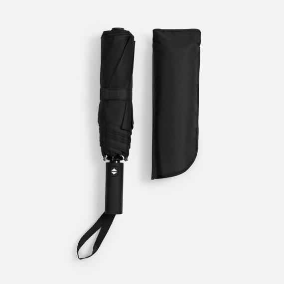 Зонт складной Smooth Move с плавным закрытием, черный