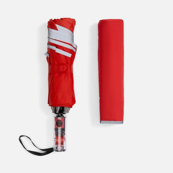 Зонт наоборот складной Futurum, красный