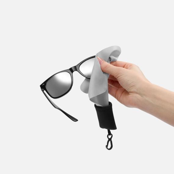 Очищающая салфетка Specta, серая с черным