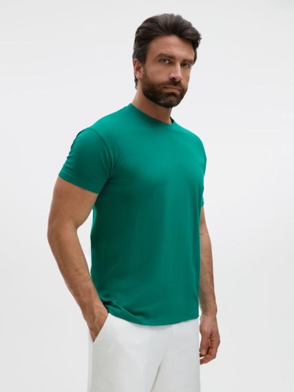 Футболка Regent 150 зеленая (изумрудная), размер S