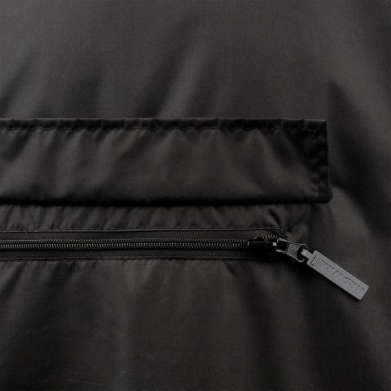 Дождевик-анорак Hard Work, укороченный, черный, единый размер