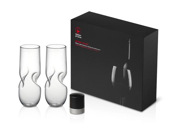 Набор из двух бокалов и пробки для шампанского «Bubbly Bliss»