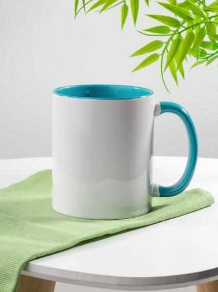 Кружка Promo Plus для сублимационной печати, бирюзовая