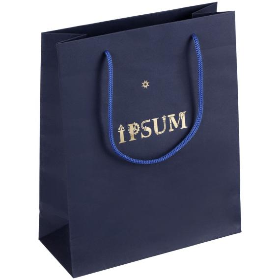 Пакет бумажный Vid L, синий