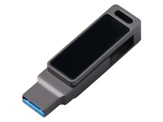 USB3.0/ Type-C флешка 2в1 на 64 ГБ «Спинлайт» с подсветкой
