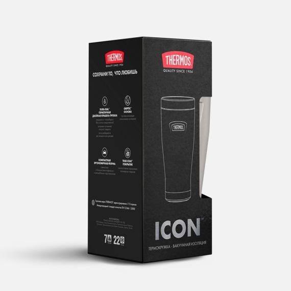 Термокружка Icon 470, бежевая