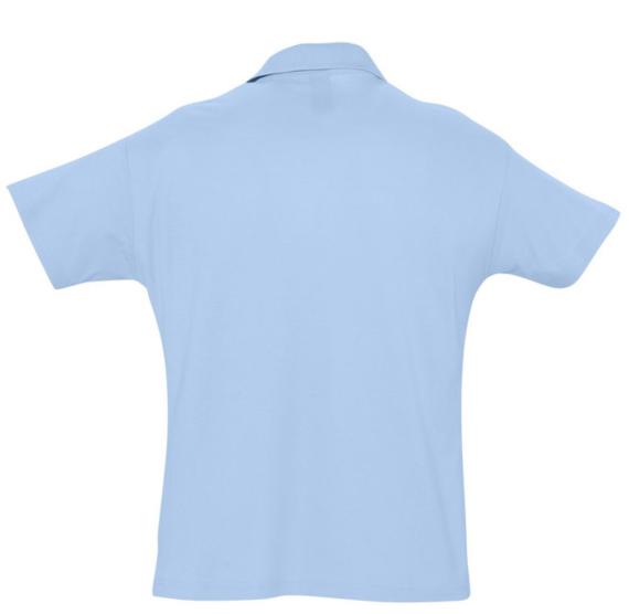 Рубашка поло мужская Summer 170 голубая, размер S
